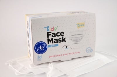 50 ANTIBACTERIAL MASKS WITH NANO-SILVER - for children