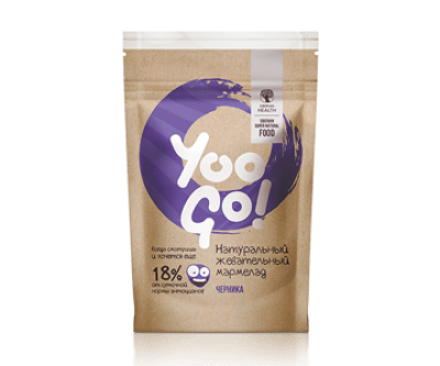 YOO GO - Дъвчащи желирани бонбонки с боровинки 
