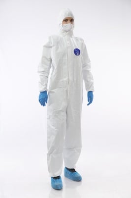 Сертифицирано Защитно облекло срещу COVID-19.  Стандарт  EN 14605, ISO 13982-1