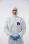 Certified Protective clothing against infection with COVID-19. BS EN 14605, ISO 13982-1